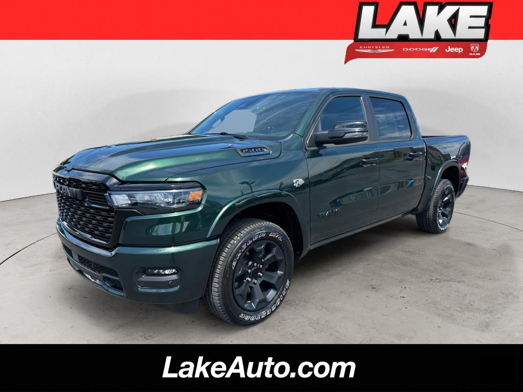 2026 RAM 1500 Big Horn in Serrano-Green Metallic Exterior Paint — front three-quarter view