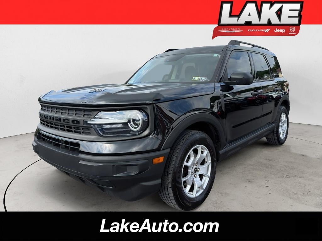 2021 Ford Bronco Sport Base in Shadow Black — front three-quarter view