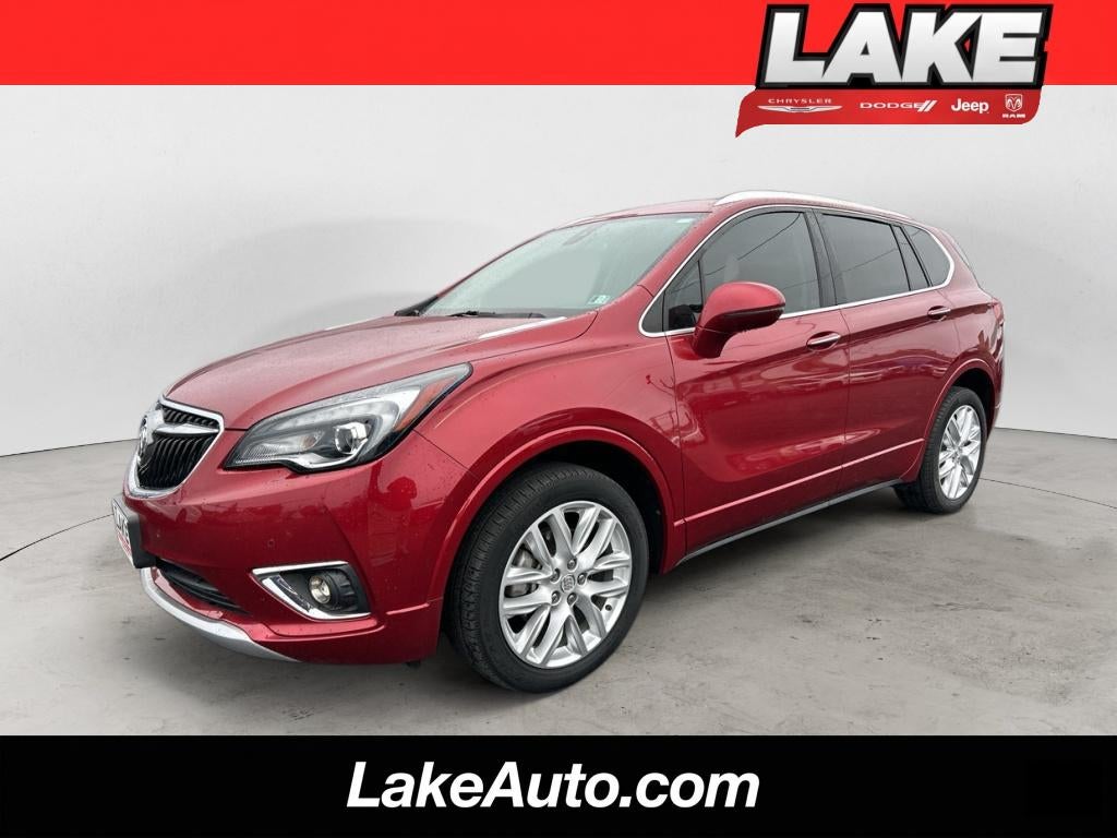 2020 Buick Envision Premium in Chili Red Metallic — front three-quarter view