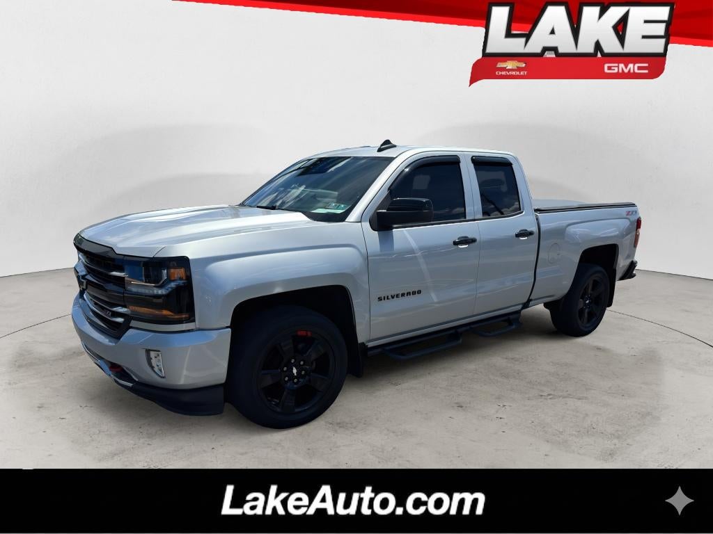 2017 Chevrolet Silverado 1500 LT in Silver Ice Metallic — front three-quarter view