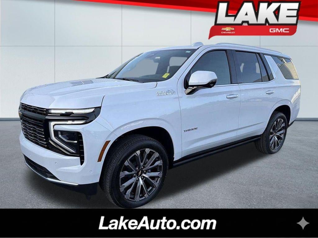 2026 Chevrolet Tahoe High Country in Polar White Tricoat — front three-quarter view