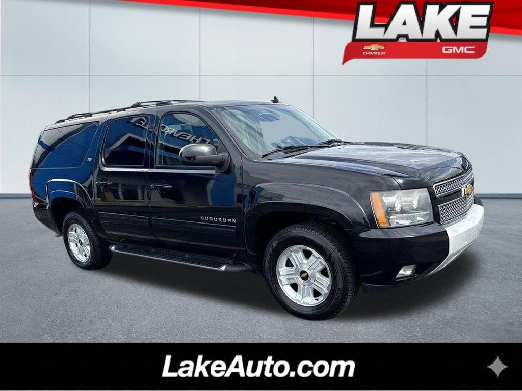 2011 Chevrolet Suburban LT in Black — front three-quarter view