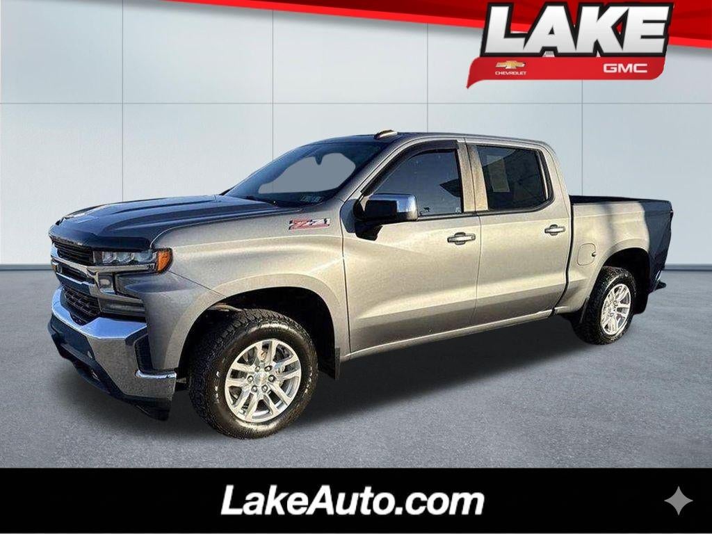 2019 Chevrolet Silverado 1500 LT in Satin Steel Metallic — front three-quarter view