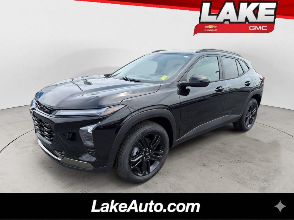 2026 Chevrolet Trax ACTIV in Mosaic Black Metallic — front three-quarter view