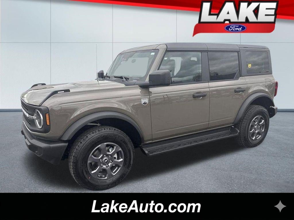 2026 Ford Bronco Big Bend in Marsh Gray — front three-quarter view
