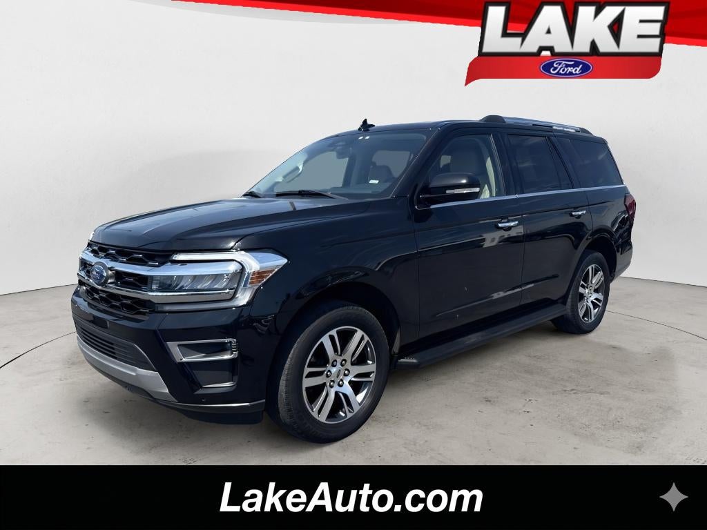 2024 Ford Expedition Limited in Agate Black Metallic — front three-quarter view