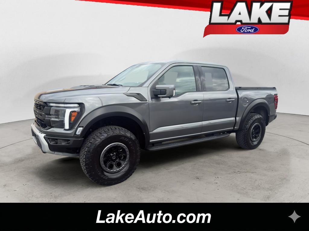 2025 Ford F-150 Raptor in Carbonized Gray Metallic — front three-quarter view