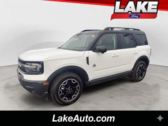 2026 Ford Bronco Sport Outer Banks in Oxford White — front three-quarter view
